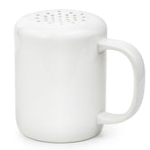 HANSEL HOMEWARES white cinnamon sugar shaker front view for elegant coffee stations