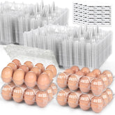 HANSGO egg cartons with label stickers for farm date tracking