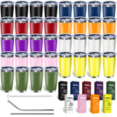HAOLI 36-pack 20oz tumbler front view shows bulk value for events and groups