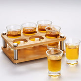 Haoxishui shot glasses with holder for convenient party display