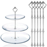 Happy Will three-tier stand assembly kit demonstrates sturdy hardware for durable tiered displays