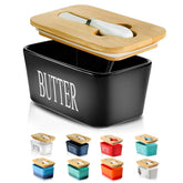HASENSE butter dish with lid on countertop keeping butter fresh and ready to use