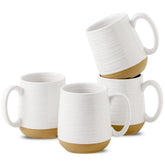 Hasense coffee mugs set of 4 front view showing 15-ounce capacity for daily coffee