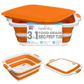 Havenity BBQ Prep Tub collapsible cutting board for portable outdoor meal prep.