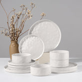 HaWare ripple surface dinnerware with planet-like glaze for refined table styling.