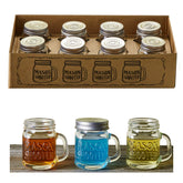 Hayley Cherie 8pc mason shot glasses with handles for stylish party favors
