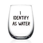 HAYOOU Identify as a Water Cup wine glass, front view, a playful gift idea.