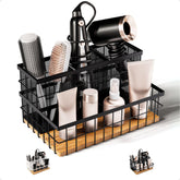 HB Design Co. hair tool organizer front view, compact storage for easy access.