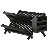 HBlife dish rack collapsible two-tier design for compact kitchens.