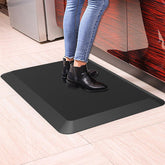 HEALEG 1-inch thick anti-fatigue mat—front view reducing standing fatigue on hard floors.
