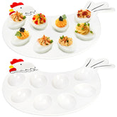 Hedume deviled egg platter with 8-cup capacity for easy serving