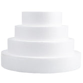 Hedume round cake dummy 6in for precise tier display and decorating practice.