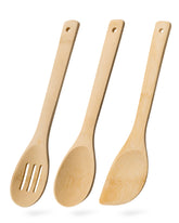 Hefild bamboo slotted spoon for non-stick cooking and easy stirring