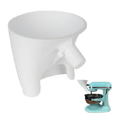 Heiluxe flour funnel spout guides dry flour into the bowl for mess-free pouring