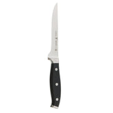 Henckels Forged Premio boning knife blade close up showing precision edge for clean cuts