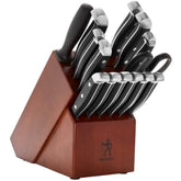 Henckels premium knife set block showcasing razor-sharp blades for precise prep