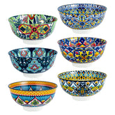 HENXFEN LEAD boho pattern inside-out bowls brighten breakfast routines.