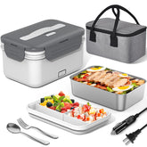 Herrfilk electric lunch box with open cover ready to heat a meal