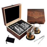 HEYPUB whiskey stones gift box displaying a complete premium set ideal for gifting.