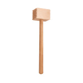 HIC Kitchen meat tenderizer smooth side flattens thin cutlets for even cooking.