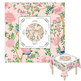 Hillsuren mahjong tablecloth with bird floral pattern for stylish game nights.