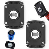 Hinbkenla two-piece beer can opener front view with smooth-edge design for safe opening.
