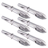 HINMAY mini stainless steel tongs with sliding ring for precise serving.