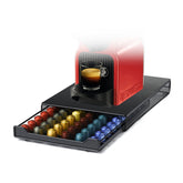 HiveNets capsule drawer with 60-pod capacity for Nespresso convenience.