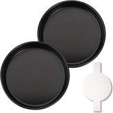 HIWARE 9-inch round cake pans set for even baking and layered cakes.