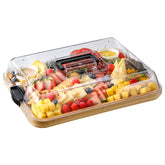 HIWARE charcuterie board with lid clips showcases fresh spreads securely.