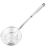 Hiware spider strainer 7-inch bowl drains oil quickly for frying.