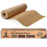 Hiware unbleached parchment paper roller with cutter for clean, straight edges.