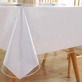 HLC.ME clear table cover 60x90 on dining table preserves natural beauty while protecting from spills.