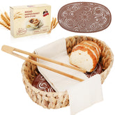 Hliay bread warmer basket stone keeps warm bread ready to serve
