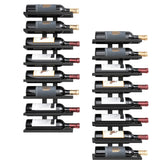 Hoctieon wall-mount wine rack 8-tier assembly shows sturdy metal construction for long-term use.