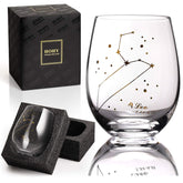 HOHY Leo zodiac wine glass 20oz with constellation design for refined sipping
