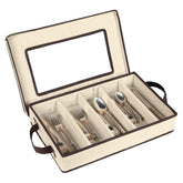 HOLDN’ STORAGE flatware storage case with five compartments for organized, protected utensils