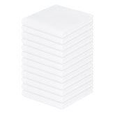 Homaxy 100% cotton waffle dishcloths in white flat lay, soft and inviting.