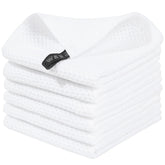 Homaxy 100% cotton waffle dishcloths with soft texture for gentle drying