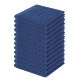 Homaxy dishcloth with honeycomb weave in navy, 12x12, delivering soft, durable drying.