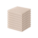 Homaxy waffle-weave dishcloths with soft touch for delicate cookware care.