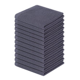 Homaxy dishcloths show honeycomb weave for durable, lint-free drying after dish duty.