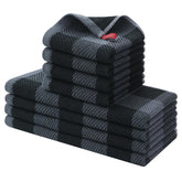 Homaxy kitchen towels and dishcloths closeup weave shows durable waffle texture for daily tasks.