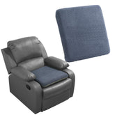 HOMBYS tufted furry recliner cushion closeup in grey showing plush comfort and height