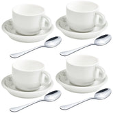 HomEdge white espresso shot cups for a precise 2.5 oz serving.