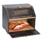 HOMEKOKO bread box two-layer front view shows organized counter space and accessible storage.