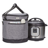 Homest carry bag overview with two compartments for portable Instant Pot storage