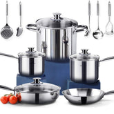 HOMICHEF one-point-five-qt sauce pan with lid for precise simmering