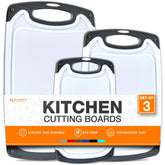 HOMWE large gray cutting board top view for stable, versatile prep