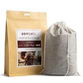 HOMYHEE disposable cold brew filter bag in 8x12 size for large-batch brewing